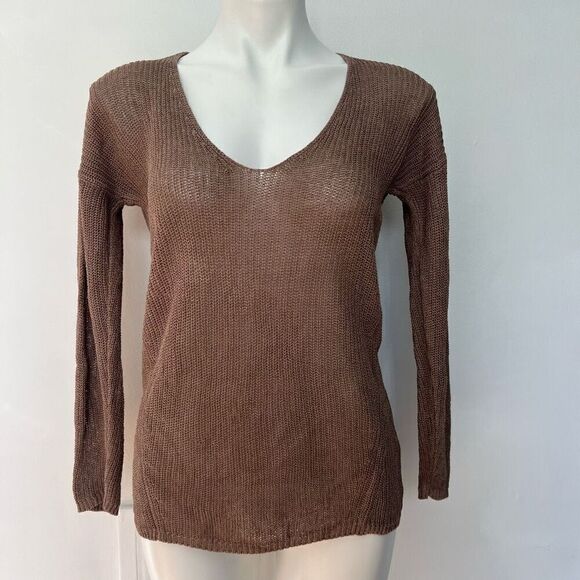 Aritzia Babaton Linen and Silk Light weight knit sweater - Picture 8 of 8